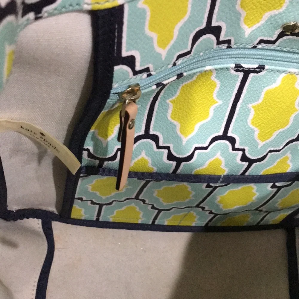 Kate Spade Leather Trimmed Coated Canvas Tote